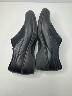 Skechers Black Leather Memory Foam Comfort Loafers Women's Size 8.5 thumbnail 5