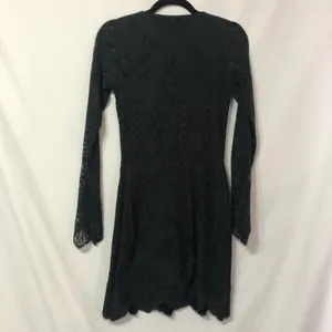 For Love & Lemons Black Lace Bodycon Ilusion Dress Womens XS Cocktail Mini thumbnail 11