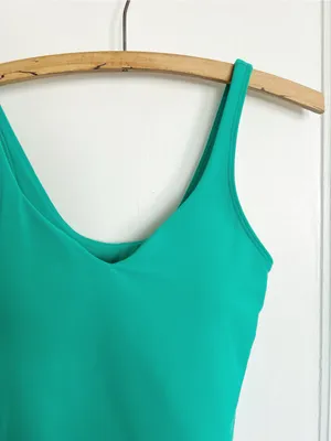 Lululemon • Align Tank Top crop Maldives Green nulu built in bra athletic yoga thumbnail 5