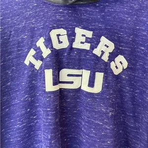Colosseum Women Size XL LSU Tiger’s pullover hoodie‎ purple thumbnail 8