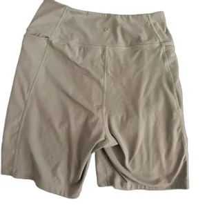 Danskin High Rise Sage Green Biker Shorts Stretch Athletic Activewear Size M thumbnail 2