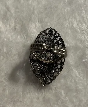 Western Germany Turquoise Colored Filigree Ring Blue thumbnail 9
