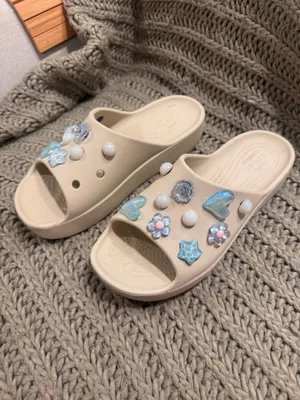 Crocs Classic Platform Slides with Charms  thumbnail 3
