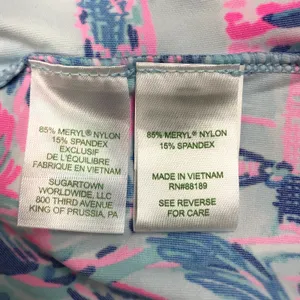 LILLY PULITZER Tarah Luxletic SunGuard Top M Ravello Blue Perfect Match Tennis thumbnail 10