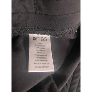 FIGS Technical Womans Scrub Pants XLT XL Tall Black Highrise Livingston Wide Leg thumbnail 5