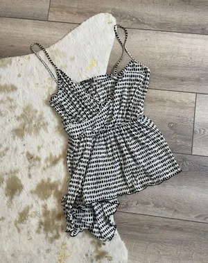 Polka Dot wrap Tank Top thumbnail 1
