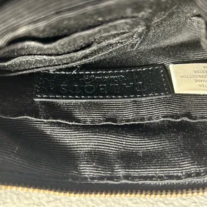 Talbots Chic Black Mini Shoulder Bag with Gold Chain Handle thumbnail 3