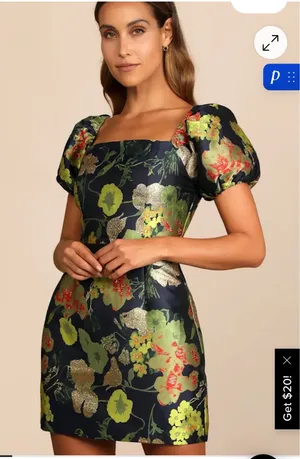 Lulus Dress Floral Mini thumbnail 1