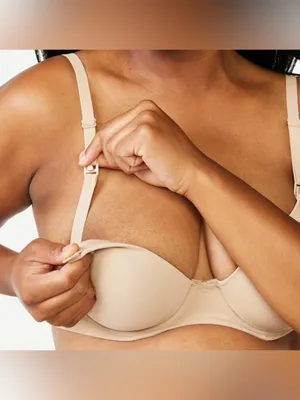 Joyspun Women's Maternity Nursing T-Shirt Bra with Flex Cup 36DD NWT Beige thumbnail 3