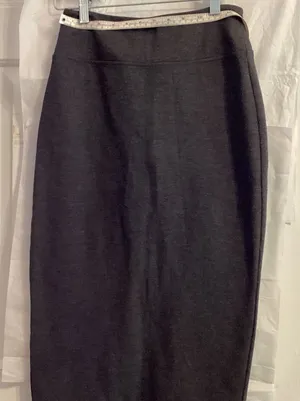 Lou & Grey Charcoal gray Midi Skirt Back Split thumbnail 1