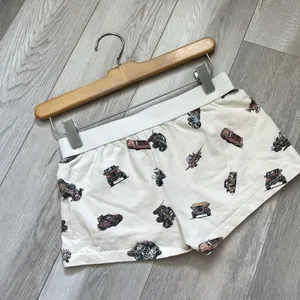 Brandy Melville Shorts car print boxer womens Cream (one size) loungewear casual thumbnail 2