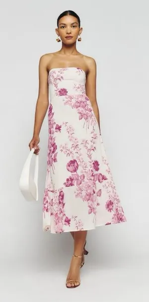 REFORMATION Arta Strapless Maxi Dress thumbnail 1