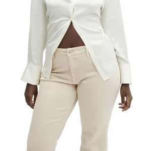 Mango Medium-Rise Flared Jeans NWT Fiona Ecru Size 12 (EUR 44) thumbnail 9