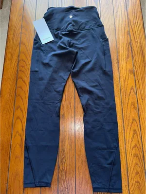Lululemon Align With Pockets High Rise 25” Black Size 6 NWT thumbnail 2