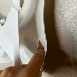 Honeylove CrossFlex Activity Wirefree Bra in white Cloudfuse SMALL thumbnail 6