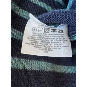 Tory Burch Wool Cashmere Blend Tunic Sweater XS Navy Stripe Pockets 50123142 thumbnail 11