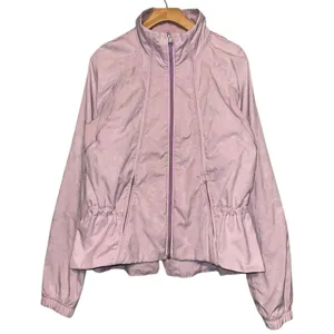 Lululemon Women’s Size 8 Rose Quartz Lavender Jacquard Travel to Track Jacket thumbnail 6