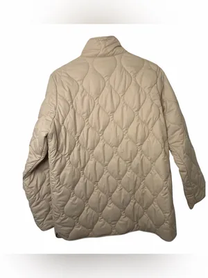 NWT 32 Degrees Women's Quilted Coat Snap Jacket in Tan NEW thumbnail 2