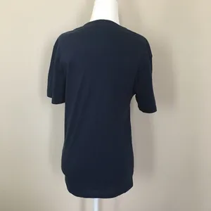 Dark navy Levi's logo boyfriend tee shirt top thumbnail 3
