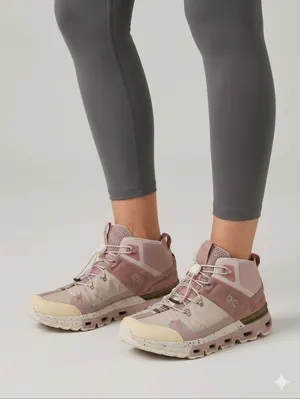 ON Cloud Cloudtrax Hiking Boots Shoes Rose Ivory Women’s Size 9.5 thumbnail 1