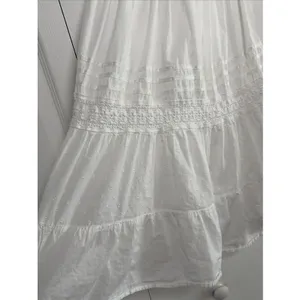 Speechless Swiss Dot Eyelet Tiered Sundress Womens Size S White Boho Cotton Y2K thumbnail 2