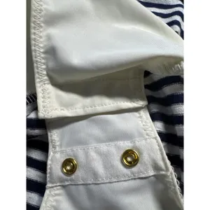 J.Crew Striped Bodysuit Top Nautical Casual Layering‎ Tee Shirt L thumbnail 10
