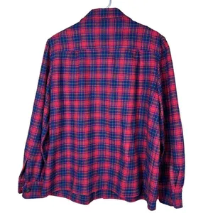 ‎Vintage Pendleton 100% Pure Virgin Wool Red Plaid Coat thumbnail 6