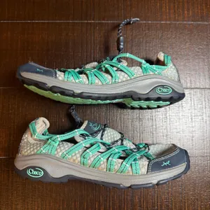 Chacos Outcross Evo 1 Womens 7 Water Hiking Shoes Gray Teal J105368 Gorpcorp thumbnail 9