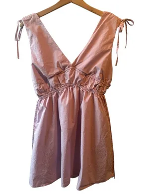 Whiteroom + Cactus Lavender Mini Dress Medium Cut-Out lavender romantic feminine thumbnail 1