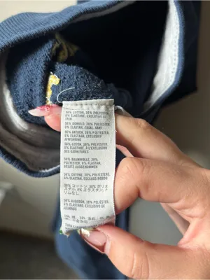 Abercrombie & Fitch Navy Blue Low Rise Sweatpants thumbnail 4