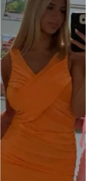 Revolve Orange Mini Dress thumbnail 2