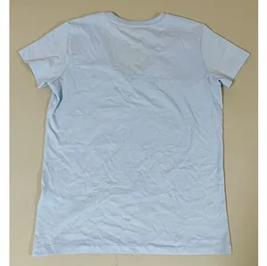 Polo Ralph Lauren Baby Blue Pastel Solid Logo V-Neck Tee T-Shirt Top Size S 🩵 thumbnail 4