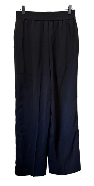 Quince Stretch Crepe Classic Trouser Pants Black Size 8 NWT thumbnail 1