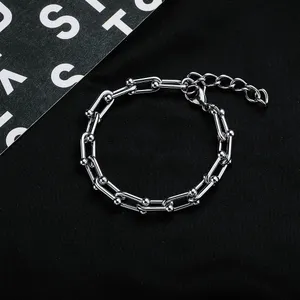 Link Chain Bracelet for Men Women Streetwear Unisex Hip Hop Style thumbnail 2