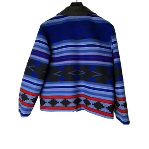 Vintage Pendleton Aztec Native American Wool Western blue Women's large RARE thumbnail 2