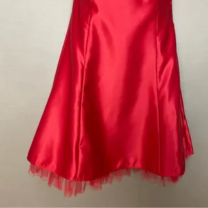 Vintage Jessica‎ McClintock for Gunne Sax Prom Dress Homecoming Strapless Red 3 thumbnail 6