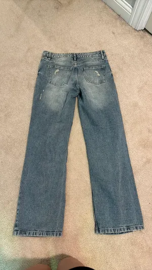 Low rise medium wash jeans Blue Size 0 thumbnail 2