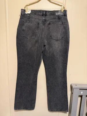 New We the Free Xena High Rise Slim Straight 32 Dark Gray Denim Jeans Womens thumbnail 2
