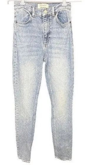 Reformation Jeans Palermo High Rise Skinny Light Wash‎ Denim Size 24 thumbnail 1