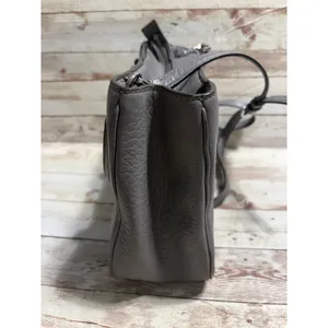 Kate Spade New York Leighton Pebbled Leather Gray Satchel Handbag Old Purse thumbnail 3