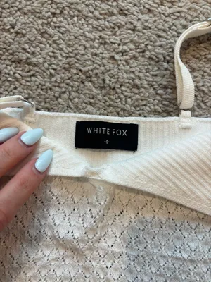 NEW White Fox Boutique White Top S thumbnail 7