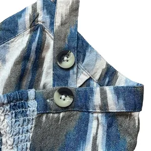 Shyanne Blue Tan Southwestern Print Cotton Mini‎ Dress XS Country Sundress Rodeo thumbnail 6