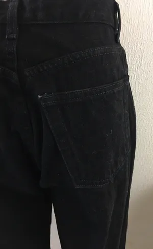 Gap Vintage 90s Classic Fit Black Denim Ankle Jeans High Waist Relaxed thumbnail 5