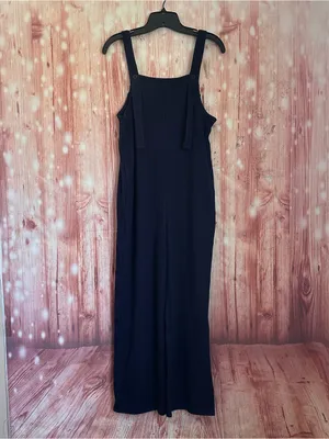 Halara Navy Blue Corduroy Overalls Jumpsuit Size XS NWT thumbnail 2