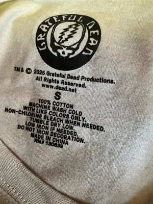 Grateful Dead Dancing Bear Steal Your Face Crop Top Tee 2025 Small thumbnail 2