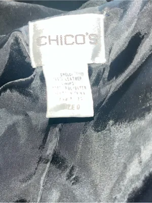 Chico's Black Suede Zip Front Jacket thumbnail 9
