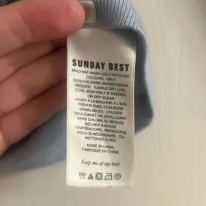 ✨Aritzia Sundays Best Ribbed Open Back Cropped Blue Sz Medium Top✨ thumbnail 6