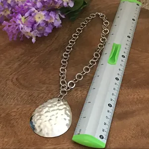 Silpada Hammered Disk Necklace Sterling Silver thumbnail 3