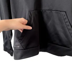 Nike dri fit black and white logo hoodie pockets workout athleisure top thumbnail 4