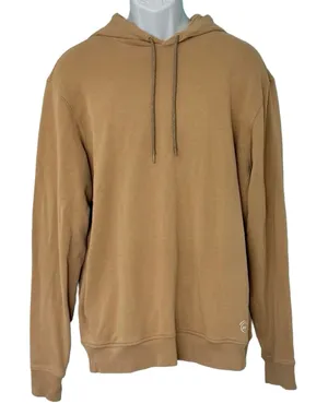Allbirds Tan Beige Hoodie Organic Cotton Hemp Tencel Sweatshirt Unisex Size L thumbnail 1